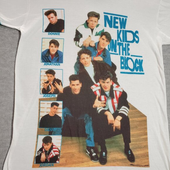 VINTAGE New Kids on The Block 1996 Men One SIze Fits Large Single Stitch READ - Picture 3 of 10